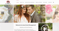 Desktop Screenshot of lotuseventsmanagement.com