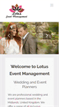 Mobile Screenshot of lotuseventsmanagement.com